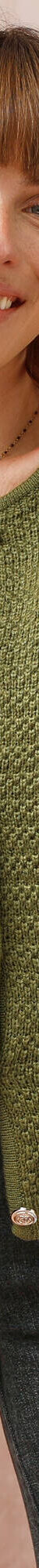 Cardigan uni maille fantaisie (vert olive) Cardigan uni maille fantaisie (vert olive)